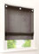 1er-Pack Raffrollo mit U-Haken Weiß Transparent Voile Ösenrollo Vorhang (BxH 120x130cm, Kaffeebraun)