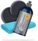 detailmate Leder Pflege Set: Koch Chemie Protect Leather Care 500ml - Lederpflege + 2X Applikator + Allzweck Mikrofasertuch 40x40cm