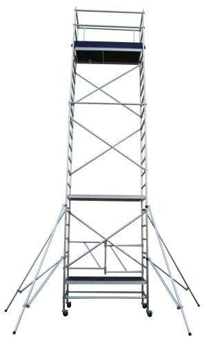 Aumexx Eco - Line Klappgerüst Module A+B+C+D - Fahrgerüst - Geeignet Für Privatgebrauch - Klappgerüst - Rollgerüst - Zimmergerüst - Klasse 2 - Aluminium - 7.8m Arbeitshöhe