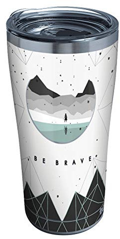 Tervis Triple Walled Disney - Frozen 2 - Be Brave Insulated Tumbler Cup Keeps Drinks Cold & Hot, 20oz Legacy, Stainless Steel