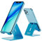 urmust Phone Stand, Desktop Holder for Phones, Mobile Phone Stand Dock for Desk,Aluminum Cell Phone Holder for iPhone 16 15 14 13 12 11 Pro Max XR and more (Blue)