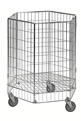 Gitterwagen Sammelbehälter 100 kg, LxBxH 700 x 700 x 900 mm, verzinkt
