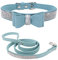 ETOPARS Hundehalsband und Leine mit Strasssteinen, Kristall Diamant Katze Hundehalsband Leine Set, Hundehalsband Geschirr, Hunde Strasshalsband