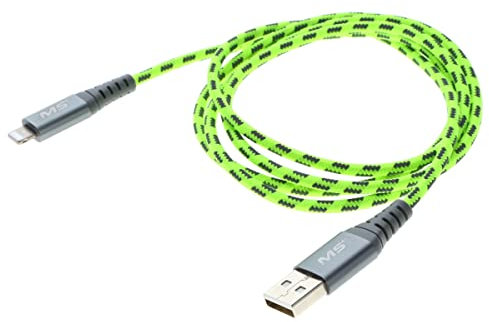 Mobile Spec MBSHV0422 Hi-Visibility 4 Foot Lightning(R) to USB-A Charging Cable - Yellow