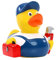 Schnabels Quietsche-Ente Klempner - Geschenk für Geburt Geburtstag Namenstag Kinder Baby Freund-in Mädchen Junge - Spielzeug Bade-Ente Badewanne Deko