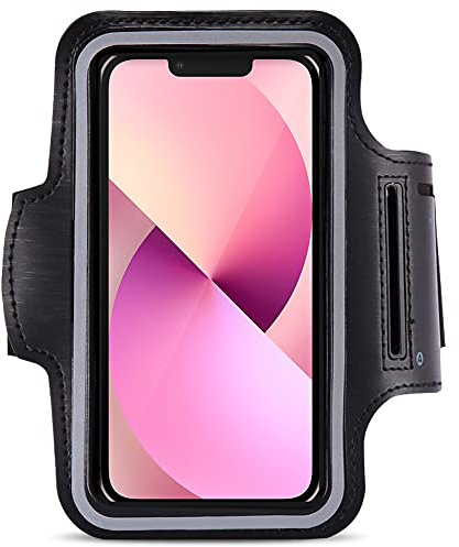 Jogging Tasche kompatibel mit Apple iPhone 17 16 15 14 13 / Pro Handy Hülle Sport Lauf Armband Fitnesstasche