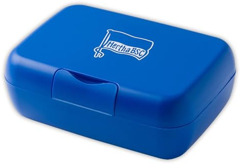 Hertha BSC Berlin Brotdose - Logo - blau Lunchbox Frühstücksbox Vorratsdose - Plus Lesezeichen I love Berlin