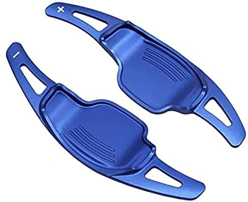 ,Für Opel Corsa F GS LINE Insignia B GSi Grandland X Hybrid4 Mokka Auto Lenkrad Paddle Shift Extension Shifters Aufkleber,Blau