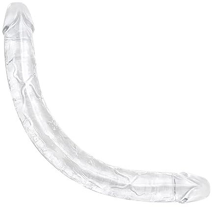 Dildo Anale e Vaginale Realistico a Doppia Faccia da 39 Centimetri per Uomini, Donne e Lesbiche, Diametro 4,3 Centimetri, Giocattolo Sessuale