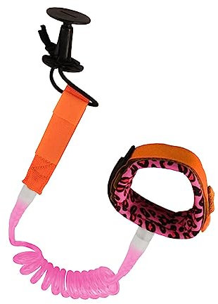 Amagogo Surf Leash Sicherheitshandseil Verstellbarer Gürtel Elastisches Beinseil Surfleine für Kanufahren Kajak Shortboard Schwimmen Surfbrett, ROSA