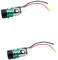 SHLPDFM 2x Zigarettenanzünder Einbau Steckdose 12V / 24V mit Beleuchtung