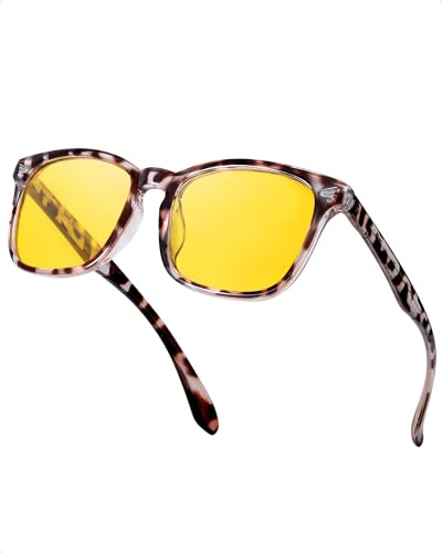 LVIOE Polarisiert Nachtsichtbrille für Autofahrer Nachtfahrbrille Damen
