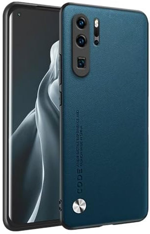 HONLEN Coque de pour Huawei P30 Pro / P30 Pro New Edition (6.47 inches) Étui de Téléphone Professionnel en Cuir, Saphir