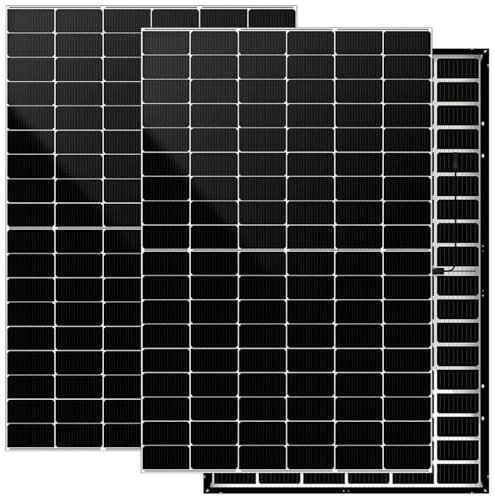 DAH Solar Lot de 2 panneaux solaires bifaciaux en verre monocristallin 425 W IP68