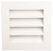 Ventilación de Cobertizo 25 X 25 cm Ventilación para Ventanas Ventilación A Dos Aguas de Aleación Aluminio Cubierta de Ventilación Impermeable Rejillas de Barra Lineal Para Pared de Techo