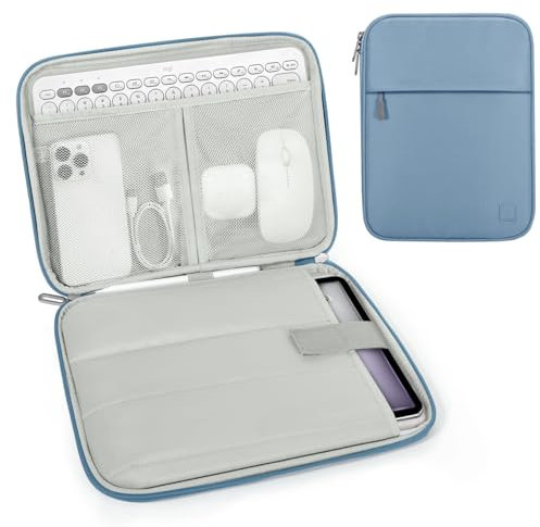 Dadanism 13 Housse Pochette Tablette Sac Protection Compatible avec iPad Pro 13 M4, iPad Air 13 M3 M2, iPad Pro 12,9, Galaxy Tab S10+ Plus/S9 FE+/S9+ Plus 12,4, Remarkable Paper Pro 11,8, Bleu