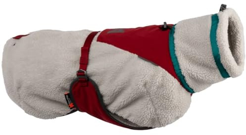 Non-Stop dogwear Trekking-Fleecejacke – Grau/Wein (50)