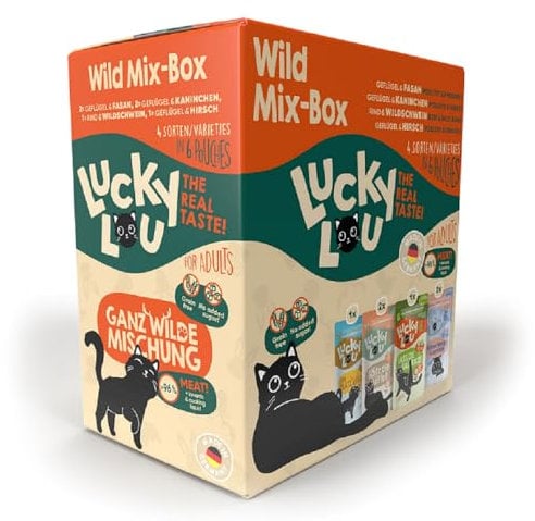 Lucky Lou │ Adult Wild-Mix - 6 x125g │Katzennassfutter
