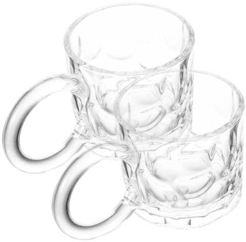 OUNONA 2stücke Glasbecher Kaffeetassen Getränkebecher Aus Trinkbecher Für Kaffee Tee Und Andere Getränke Mit Glatten Rändern Und Dekorativem Design