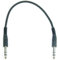 Adam Hall 1 x K3BVV0030ECO - 30 cm Stereo 6,3 mm Klinkekabel Patchkabel symmetrisch TRS 3 pol male schwarz, 3 Star Serie