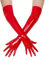 Lattice Guanti lunghi Gomma Guanti accessori di abbigliamento in lattice, Lattice naturale - stampaggio una tantum,Unisex (S,rosso)