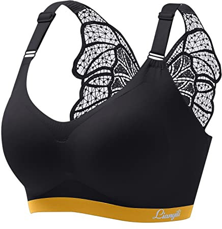 WILLBEST Triangel stillen zubehör Einfarbig Oberteile Damen BH ohne bügel BH große brüste starker Halt trägerlos Schatzhals still BH top Set glammering Shapewear BH Sport BH Damen Push up
