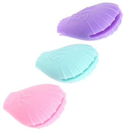 BELLIFFY Makeup Brush Covers Set of 3 Silicone Brush Protectors for Travel Foundation Concealer Eyeshadow