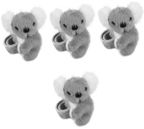 PRETYZOOM 4 Stück Armband Koala Stofftier Tiere Partygeschenke Slap Armbänder Partygeschenke Cartoon Slap Armbänder Party Slap Armbänder Geburtstagsfeiergeschenke Goodie Bag Stuffers