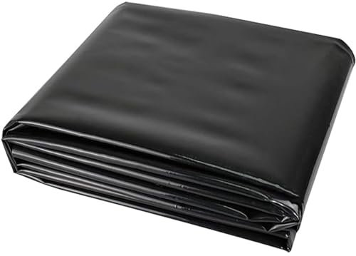 Revêtement de bassin HDPE durable pour bassins extérieurs, 3x4m 4x6m 5x8m 8x10m 10x12m revêtement d'étang préformé, membrane de piscine de jardin pour bassins à poissons Koi, fontaine et cascade(7x12m