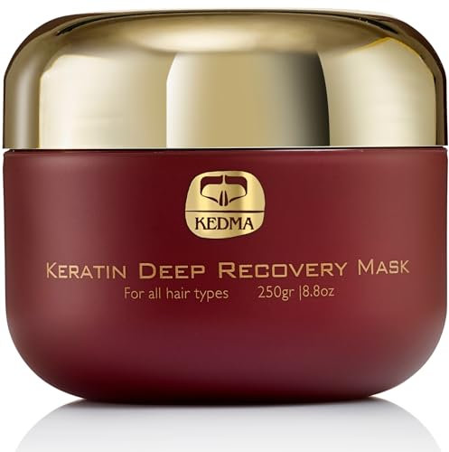Kedma - Tiefenreparatur-Haarmaske - Nährt und revitalisiert trockenes und geschädigtes Haar - Mit Keratin und Mineralien aus dem Toten Meer - Sulfat- und Parabenfrei - 250g