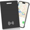 Carte de suivi de portefeuille fine, étanche IP68, rechargeable, fonctionne avec Apple Find My (iOS uniquement), pour portefeuille, téléphone, passeport, traqueur de bagages, étiquette de bagage