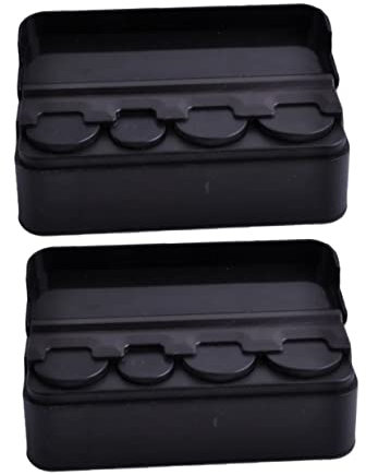 Parliky 2pièces Organisateur De Pour Voiture Boîte à Rangement Pratique Pour Changement Et Billets Accessoire Auto Noir