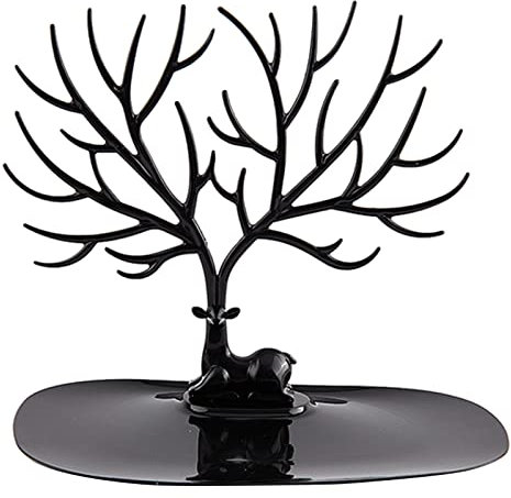 Lodoot Kleiner Hirsch, Ohrringe, Halsketten, Anhänger, Armbänder, Schmuckständer, Tablett, Baum-Aufbewahrung, Halter, Hirschgeweih, Schmuckaufbewahrungsregal