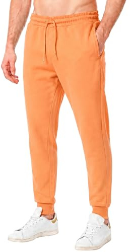 RIPT Herren Jogginghose Fleece – Sweatpants mit Kordelzug, Cuffed Trainingshose mit Taschen, Weiche Trackpants für Fitness Gym Freizeit Loungewear