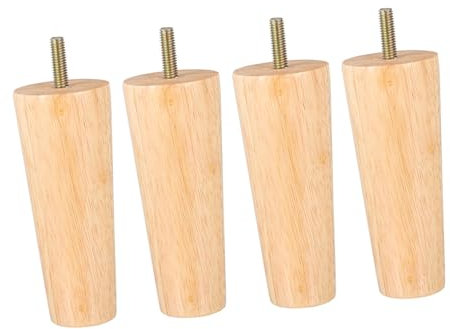 Lurrose 4stücke Tischbeine Möbelbeine Nordic Stil Schrankfüße Konische Form Sofa Beine Lackiert Holzfarbe Installationsfreundlich