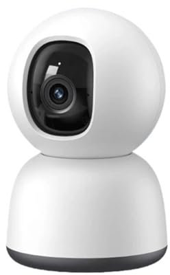 KVBRUI Telecamera di Sicurezza 3MP 2K Pan & Tilt Protezione Domestica Smart 2.4G WiFi IP Telecamera di Sicurezza Domestica Full HD Monitoraggio AI Automatico(EU Plug)