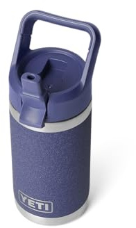 YETI Rambler Jr. 12 oz Kids Bottle, with Straw Cap, Moon Dust