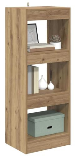 vidaXL Book Cabinet Brown 30 x 40 x 103 cm Engineered wood, Study Furniture, Rectangular Bookshelf, Modern Storage Unit, Durable Organization, Freestanding Decor Shelf, Living Room Fixture