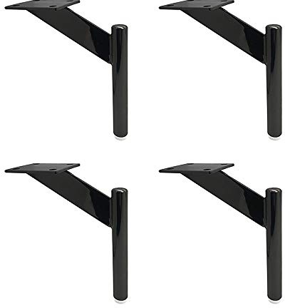 Furniture Leg Sofa Leg Coffee Table Leg Cabinet Leg Tv Cabinet Bracket Bathroom Cabinet Leg Black/Goldniture Metal Leg Height 18Cm /Black