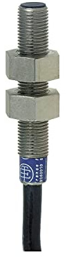 Schneider XS1N05NA310 XS1-Induktiver Näherungsschalter M5, L29 mm, Messing, Sn 1 mm, 5-24 V DC, 2 m Kabel