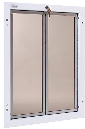 PlexiDor Performance Pet Doors Soporte de Puerta Blanco XL