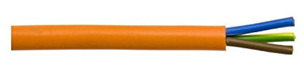 Genuine 50m Mains Cable 3-Core Pvc Orange 15 Amps Electrical Wire Accessories...
