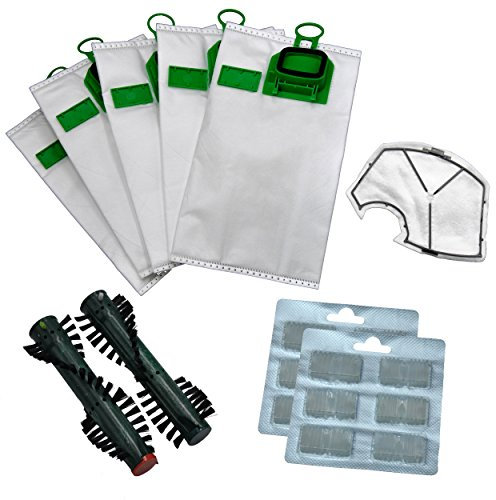 12 Microvlies Staubsaugerbeutel geeignet Vorwerk Kobold 140/150 MIT DUFTHALTER, Motorschutzfilter, EB360 / 370 Bürsten und 12 Duftblocks