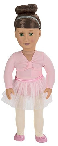 Our Generation Sydney Lee Fashion Doll, 46 cm Poseable Ballerina Doll & Storybook Includes two Complete Outfits and Various Items, Kids Play Doll For ages 3+