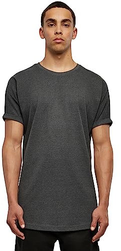 Urban Classics Herren T-Shirt Long Shaped Turnup Tee, lässiges T-Shirt für Männer, in langem Schnitt, erhältlich in vielen Farben, Größen XS-5XL