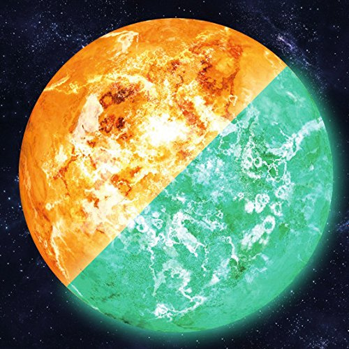 Im Dunkeln nachleuchtende Planeten Sticker / Wandtattoos (30 cm, Sonne)