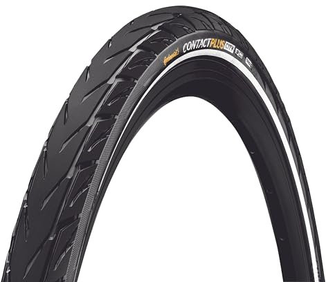Continental Contact Plus City Fahrradreifen, schwarz, 28 | 700 x 47C (45C) | 28 x 1.75