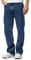 Mens Original 100% Cotton Jeans Plain Straight Leg Heavy Duty Denim Wash Boys Jean Classic Designer Stretch Fit Casual Work Wear Zip Fly Belt Loop Pants Pocket Trosuers Dark Blue Size 36W / 29L