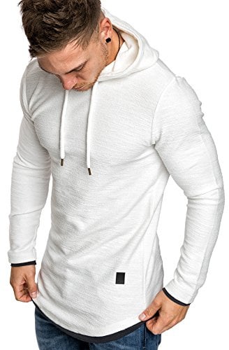 Amaci&Sons Herren 2in1 Oversize Kapuzenpullover Hoodie Sweater Sweatjacke Pullover Sweatshirt 4014