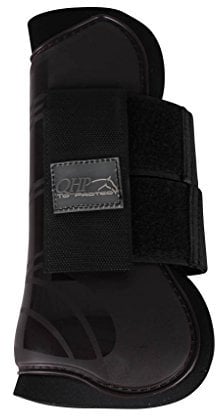 QHP Gamaschen Hartschalengamaschen Pferdeschutz 3 Verschiedene Größen 13 (Full, braun)